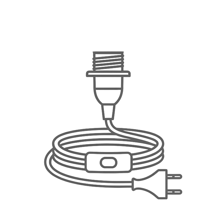 E14-Fassung mit Kabel